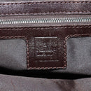 FENDI Zucca Canvas Mamma Baguette Shoulder Bag Black Brown Auth 186463V-21