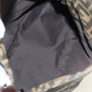 FENDI Zucca Canvas Mamma Baguette Shoulder Bag Black Brown Auth 186463V-10