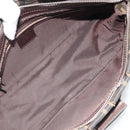 FENDI Zucca Canvas Mamma Baguette Shoulder Bag Black Brown Auth 186464-19