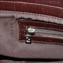 FENDI Zucca Canvas Mamma Baguette Shoulder Bag Black Brown Auth 186464-22