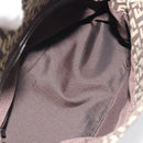 FENDI Zucchino Canvas Mamma Baguette Shoulder Bag Black Auth 186465V-9