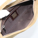 FENDI Mamma Baguette Shoulder Bag Corduroy Brown Silver Auth 186467V-10