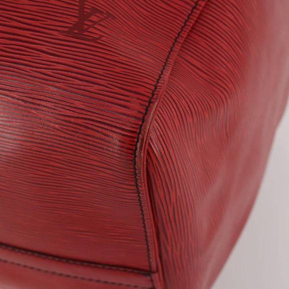 LOUIS VUITTON Epi Keepall 55 Boston Bag Red M42957 LV Auth 186468A