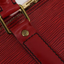 LOUIS VUITTON Epi Keepall 55 Boston Bag Red M42957 LV Auth 186468A-18