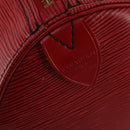 LOUIS VUITTON Epi Keepall 55 Boston Bag Red M42957 LV Auth 186468A-19