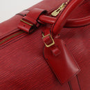 LOUIS VUITTON Epi Keepall 55 Boston Bag Red M42957 LV Auth 186468A-20