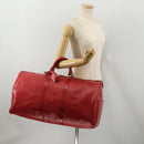 LOUIS VUITTON Epi Keepall 55 Boston Bag Red M42957 LV Auth 186468A-23