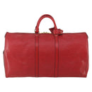 LOUIS VUITTON Epi Keepall 55 Boston Bag Red M42957 LV Auth 186468A-2
