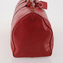 LOUIS VUITTON Epi Keepall 55 Boston Bag Red M42957 LV Auth 186468A-4