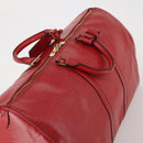 LOUIS VUITTON Epi Keepall 55 Boston Bag Red M42957 LV Auth 186468A-6