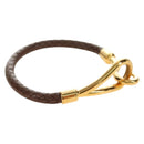 HERMES Jumbo Bracelet Leather Brown Auth 186481V-1