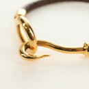 HERMES Jumbo Bracelet Leather Brown Auth 186481V-9