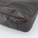 GUCCI Bamboo Shoulder Bag Leather 2way Brown Gold 001 2852 1577 Auth 186540-17