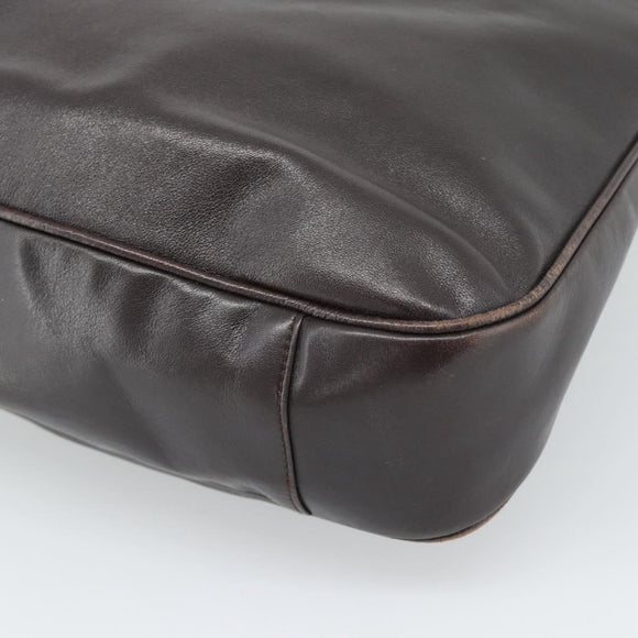 GUCCI Bamboo Shoulder Bag Leather 2way Brown Gold 001 2852 1577 Auth 186540