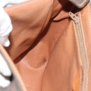 CELINE Macadam Canvas Shoulder Bag PVC Leather Brown Gold Auth 186541-18