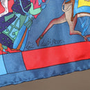 HERMES Carre 90 Scarf ""fantaisies indiennes"" Silk Red Auth 186543-11