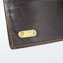 FENDI Zucca Canvas Bifold Wallet Black Brown Auth 186546-17