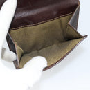 FENDI Zucca Canvas Bifold Wallet Black Brown Auth 186546-11