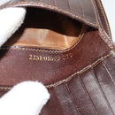 FENDI Zucca Canvas Bifold Wallet Black Brown Auth 186546-12