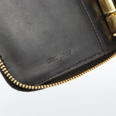 Miu Miu Day Planner Cover Leather Croco Embossed Brown Gold Auth 186547A-18