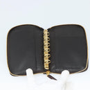 Miu Miu Day Planner Cover Leather Croco Embossed Brown Gold Auth 186547A-9
