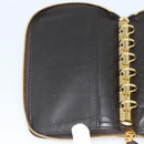 Miu Miu Day Planner Cover Leather Croco Embossed Brown Gold Auth 186547A-19