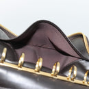 Miu Miu Day Planner Cover Leather Croco Embossed Brown Gold Auth 186547A-11