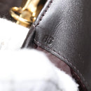 Miu Miu Day Planner Cover Leather Croco Embossed Brown Gold Auth 186547A-12