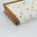 LOUIS VUITTON Multicolor Porte MonnaieViennois Wallet White M92987 Auth 186548-16