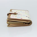 LOUIS VUITTON Multicolor Porte MonnaieViennois Wallet White M92987 Auth 186548-3