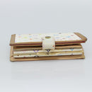 LOUIS VUITTON Multicolor Porte MonnaieViennois Wallet White M92987 Auth 186548-5