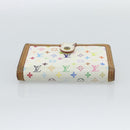 LOUIS VUITTON Multicolor Porte MonnaieViennois Wallet White M92987 Auth 186548-6