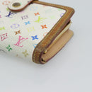 LOUIS VUITTON Multicolor Porte MonnaieViennois Wallet White M92987 Auth 186548-7