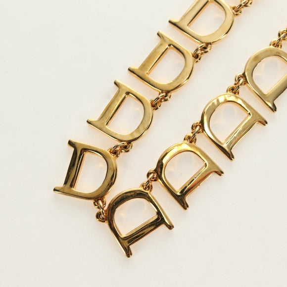 Christian Dior Necklace metal Gold Auth 186549M