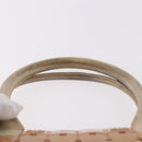 CHANEL Puzzle Hand Bag Leather Pink Silver CC Auth 186552-8