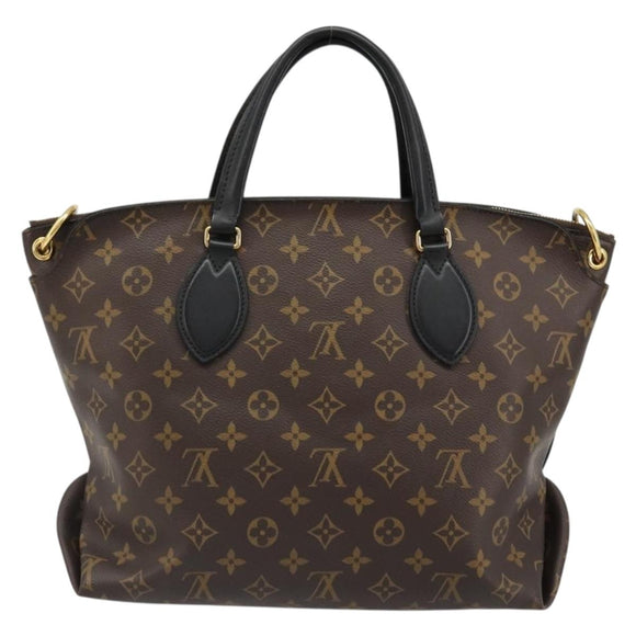 LOUIS VUITTON Monogram Flower Zipped Tote MM Tote Bag 2way M44360 Auth 186554A