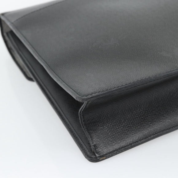 LOUIS VUITTON Taiga Serviette Kazan Business Bag Ardoise M30802 LV Auth 186558