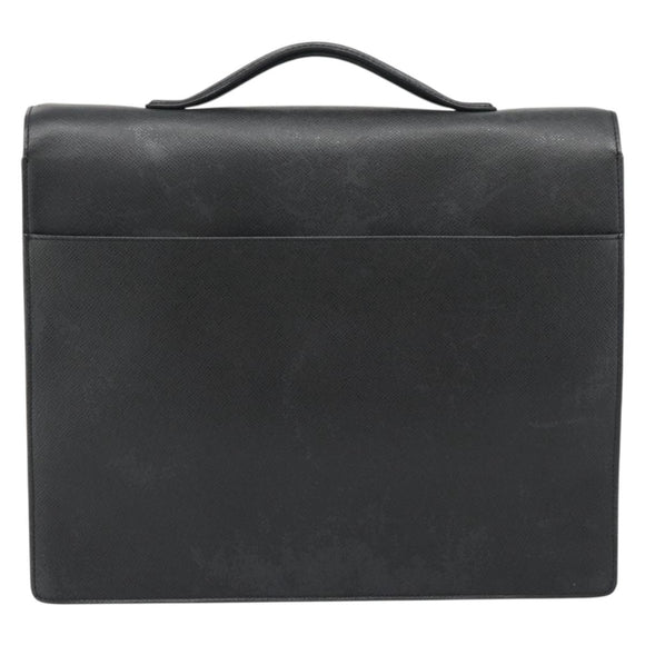 LOUIS VUITTON Taiga Serviette Kazan Business Bag Ardoise M30802 LV Auth 186558