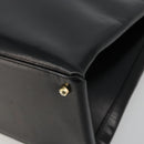 GUCCI Tote Bag Leather Black Gold 002 2046 0332 Auth 186559-9