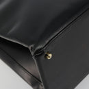 GUCCI Tote Bag Leather Black Gold 002 2046 0332 Auth 186559-14