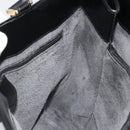 GUCCI Tote Bag Leather Black Gold 002 2046 0332 Auth 186559-18