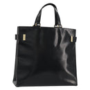 GUCCI Tote Bag Leather Black Gold 002 2046 0332 Auth 186559-1