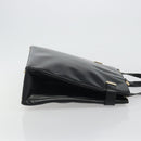 GUCCI Tote Bag Leather Black Gold 002 2046 0332 Auth 186559-4