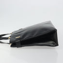 GUCCI Tote Bag Leather Black Gold 002 2046 0332 Auth 186559-4