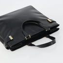 GUCCI Tote Bag Leather Black Gold 002 2046 0332 Auth 186559-6