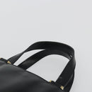 GUCCI Tote Bag Leather Black Gold 002 2046 0332 Auth 186559-8