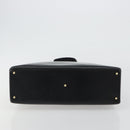 GUCCI Tote Bag Leather Black Gold 002 2046 0332 Auth 186559-5