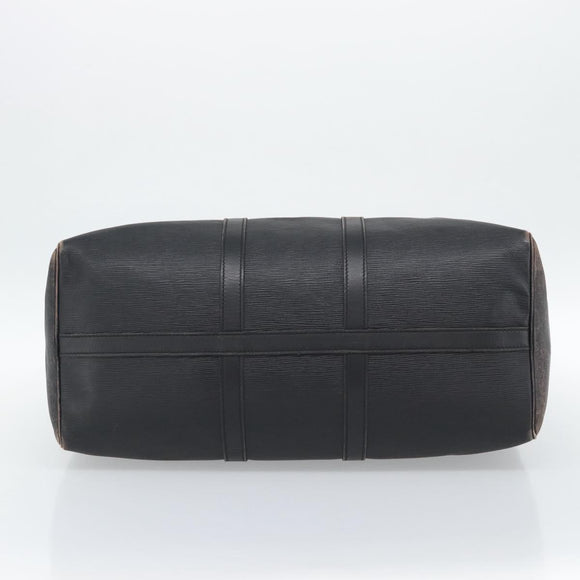 LOUIS VUITTON Epi Keepall 50 Boston Bag Black M42962 LV Auth 186562