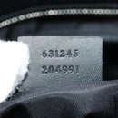 GUCCI Web Sherry Line Tote Bag Canvas Black Silver 631245 Auth 186564V-11