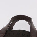 BVLGARI Logo Mania Hand Bag Canvas Brown Auth 186567A-8